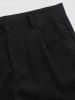 Men's Streetwear Solid Color Side Flap Pockets Design Zip Fly Cargo Pants -  