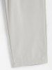 Pantalon Maigre Ajusté Décontracté en Couleur Unie pour Homme - Gris Clair XXL