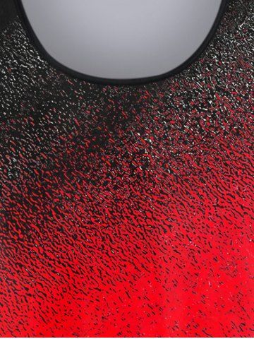 Plus Size Ombre Light Beam Print T-shirt