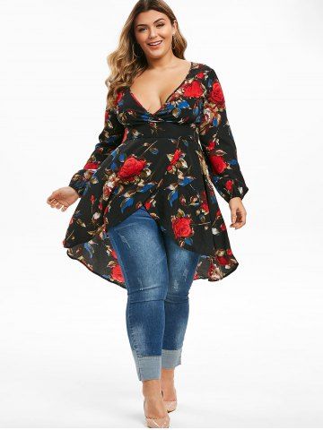 High low clearance shirt plus size