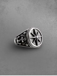 Vintage Anchor Rudder Shaped Ring -  