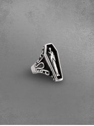 Vintage Mummy Coffin Shaped Ring -  