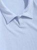 Men's Athleisure Style Solid Color Daily Polo Collar Button Front Long Sleeve Pullover Jumper Knitwear -  