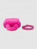 Sac Fourre-tout D'Hiver Fourré en Couleur Unie en Fausse Fourrure pour Femme - Rose clair S