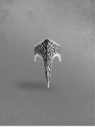 Bague en Forme D'Charmant Rond Style Vintage - Argent 