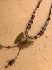 Ethnic Beaded Butterfly Shaped Pendant Necklace -  