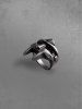 Bague en Forme D'Extraterrestre Style Vintage - Noir 