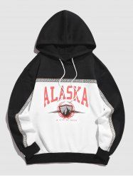 Badge ALASKA Graphic Jacquard Thermal Fleece Lined Hoodie -  