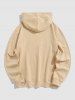 Men's Smile Face Graphic Kangaroo Pocket Design Pullover Long Sleeves Hoodie -  