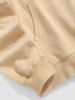 Men's Smile Face Graphic Kangaroo Pocket Design Pullover Long Sleeves Hoodie -  