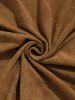 Men's Faux Suede Crew Neck Solid Color Long Sleeve Pullover Sweatshirt -  