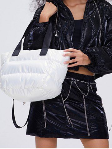 Sac Fourre-tout Matelassé Quotidien Design pour Femme - COOL WHITE