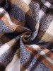 Men's Casual Vintage Style Plaid Wool Blend Flap Pockets Button Up Long Sleeve Cargo Shacket -  