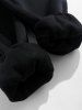 Sweat-Shirt à Capuche Multifonctions avec Cordon de Serrage et Poche Kangourou pour Hommes - Noir XL