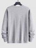 Men's NEW YORK Letter Crew Neck Casual Pullover Sweatshirt -  