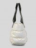 Sac Fourre-tout Matelassé Quotidien Design pour Femme - Blanc Froid 