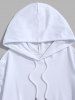 Men's Vintage Gothic Style Butterfly Eye Hands Pattern Kangaroo Pocket Pullover Hoodie -  