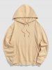 Men's Vintage Gothic Style Butterfly Eye Hands Pattern Kangaroo Pocket Pullover Hoodie -  