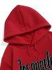Men's Los Angeles Printed Kangaroo Pocket Fuzzy Fleece-lined Pullover Hoodie -  