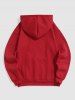 Men's Los Angeles Printed Kangaroo Pocket Fuzzy Fleece-lined Pullover Hoodie -  