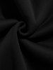 Men's BELIEVE Rose Pattern Thermal Fleece-lined Kangaroo Pocket Pullover Hoodie -  
