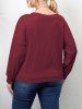Plus Size Twist Round Neck Casual Top -  