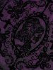 Halloween Costume Gothic Plus Size Lace Up Grommets Cross Girl Print Mesh Crisscross Vintage Dress -  