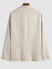 Men's Basic Plain Color Single Breasted Lapel Collar Double Front Flap Pockets Design Casual Blazer -  