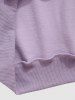 Half Zip Polar Fleece Letter Embroidered Sweatshirt -  