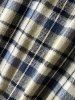 Veste Cargo Décontractée Boutonnée à Carreaux avec Poches en Flanelle à Manches Longues - café lumière S