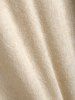Men's Solid Color Fuzzy Terry Cloth Front Pocket Long Sleeves Shirt -  