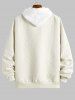 Men's Solid Color Jacquard Texture Alphabet Embroidered Appliques Baseball Collar Jacket -  