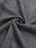 Gothic Hollow Out Cowl Neck Patchwork Long Sleeves T-shirt -  