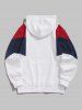 Men's New York Embroidered Colorblock Fleece-lined Kangaroo Pocket Pullover Hoodie -  