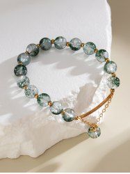 Faux Crystal Beaded Bracelet -  