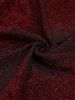 Robe Brillante Fendue à Bretelle Croisée Au Dos de Grande Taille à Paillettes - Rouge foncé 3X | US 22-24