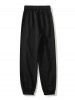 Men's TOWERING Bear Embroidered Beam Feet Drawstring Ninth Jogger Pants -  