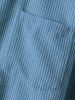 Solid Color Corduroy Long Sleeves Shirt -  