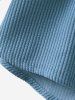 Solid Color Corduroy Long Sleeves Shirt -  