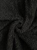 Men's Retro Ethnic Aztec Printed Fluffy Fleece Kangaroo Pocket Pullover Hoodie -  