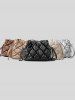 Women's Solid Color Argyle Quilted Pineapple Shape Drawstring Crossbody Bag -  