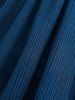 Plus Size Tied Ruched Ruffles Bell Sleeves Chain Belt Textured T-shirt -  