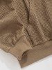 Men's Casual Daily Geo Jacquard Textured Kangaroo Pocket Drawstring Pullover Hoodie -  