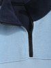 Men's CALIFORNIA Letter Embroidered Colorblock Fuzzy Polar Fleece Quarter Zip Design Sweatshirt -  