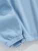 Men's CALIFORNIA Letter Embroidered Colorblock Fuzzy Polar Fleece Quarter Zip Design Sweatshirt -  