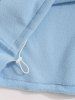 Men's CALIFORNIA Letter Embroidered Colorblock Fuzzy Polar Fleece Quarter Zip Design Sweatshirt -  