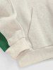 Men's YELLOWSTONE NATIONAL PARK Mountain Pattern Fleece-lined Kangaroo Pocket Pullover Hoodie -  