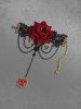 Bague Bracelet en Dentelle Motif Fleur Style Gothique Vintage - Rouge 