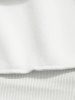 Men's PARIS Bear Graphic Pattern Fleece-lined Crew Neck Pullover Sweatshirt -  