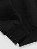 Men's PARIS Bear Graphic Pattern Fleece-lined Crew Neck Pullover Sweatshirt -  
